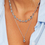 Kit Heath Coast Pebble Droplet Necklace 18"
