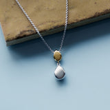 Kit Heath Coast Pebble Golden Necklace 18"