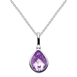 Dew Amethyst Teardrop Pendant