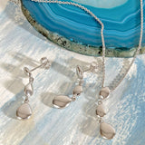 Kit Heath Coast Pebble Triple Linking Pebbles Necklace 18"