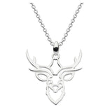 Dew Stag Head Outline Pendant SALE