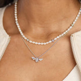 Kit Heath Blossom Flyte Honey Flower Pearl Station Necklace