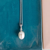 Kit Heath Revival Classic Pearl Glitz CZ Necklace 18"
