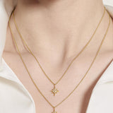 Kit Heath Céleste North Star Golden Petite Necklace 18"
