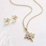 Kit Heath Céleste North Star Golden Petite Necklace 18"