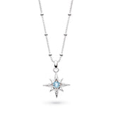 Kit Heath Céleste March Aurora Birthstone Blue Topaz Necklace