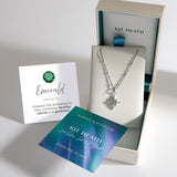 Kit Heath Céleste May Aurora Birthstone Synthetic Emerald Necklace