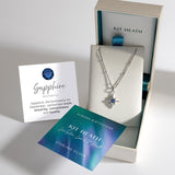 Kit Heath Céleste September Aurora Birthstone Synthetic Sapphire Necklace