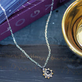 Kit Heath Céleste Sun, Moon & Star Spinner Necklace 18"