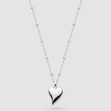 Kit Heath Desire Kiss Midi Heart Ball Chain Necklace 18"