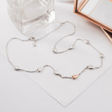 Kit Heath Desire Kiss Blush Heart Station Necklace