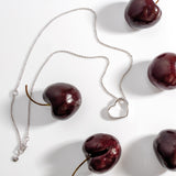 Kit Heath Love Silver Heart Outline Necklace