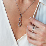 Kit Heath Entwine Twine Link Trio Necklace 18"