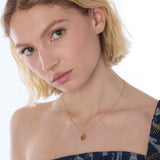 Kit Heath Mirage Reflect Golden Round Disc Mini Necklace