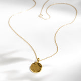 Kit Heath Mirage Reflect Golden Round Disc Mini Necklace