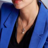 Kit Heath Bevel Trilogy Drop Pearl Necklace 18"
