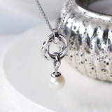 Kit Heath Bevel Trilogy Drop Pearl Necklace 18"