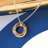 Kit Heath Bevel Trilogy Golden Necklace 18"