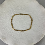 18ct Yellow Gold Hayseed Double Bracelet