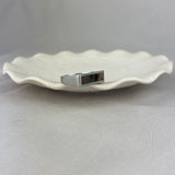 Stainless Steel Black Mother of Pearl Rectangular Signet Ring SALE