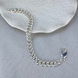 Sterling Silver Curb 90 Link Bracelet