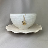 9ct Yellow and White Gold Angel Cupid Pendant SALE