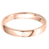 Rose Gold Cushion Shape Profile Wedding Rings