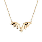 Scream Pretty Bat Necklace Gold Plated