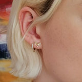 Scream Pretty Bat Stud Earrings Gold Plated