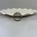 Titanium Silver Inlay Spinning Centre Band Ring 7mm SALE