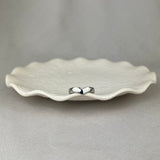 Platinum Hand Made Wide Wishbone Wedding Ring
