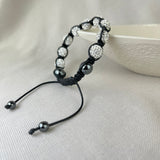 Crystal Corded Bracelet - White SALE