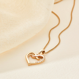 Clogau Forever Yours 9ct Gold Diamond Kiss Pendant