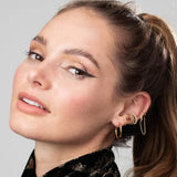 Scream Pretty Chain Linked Mismatched Single Huggie Hoop Earring Gold Plated