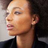 Scream Pretty Chain Linked Mismatched Single Huggie Hoop Earring