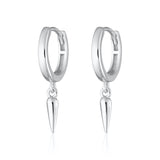 Scream Pretty Claw Charm Hoop Earrings