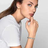 Nomination Classic Silver Diamond Cut White Opal Charm