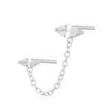 Scream Pretty Chain Linked Droplet Single Stud Earring
