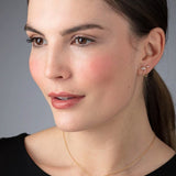 Scream Pretty Chain Linked Droplet Single Stud Earring Gold Plated
