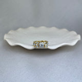 18ct Yellow Gold & Platinum Diamond Three Ring Stacking Set 0.92ct