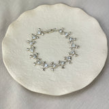 Sterling Silver Winged Heart CZ Bracelet