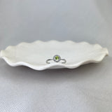 9ct White Gold Peridot Diamond Round Halo Ring