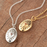 Scream Pretty Flaming Heart Locket Necklace