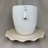 Sterling Silver Plain Teardrop Locket 34x15mm
