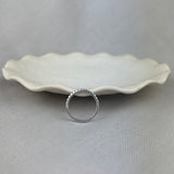 9ct White Gold Diamond Scallop Set Band Ring 0.35ct