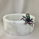 Vintage Design Sterling Silver Rainbow Octopus Brooch