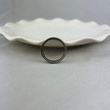 Titanium Silver Inlay Band Ring 5mm SALE