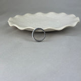 Stainless Steel Diamond Brushed Band Ring 5.5mm SALE