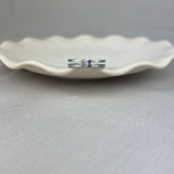 Stainless Steel Diamond Brushed Openwork Band Ring 4mm SALE