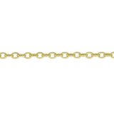 9ct Yellow Gold Oval Belcher Half Chain 2.8mm